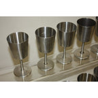 Vintage 1960s Old Hall Stainless Wine Goblets Cups MCM Robert Welch Set of (24)