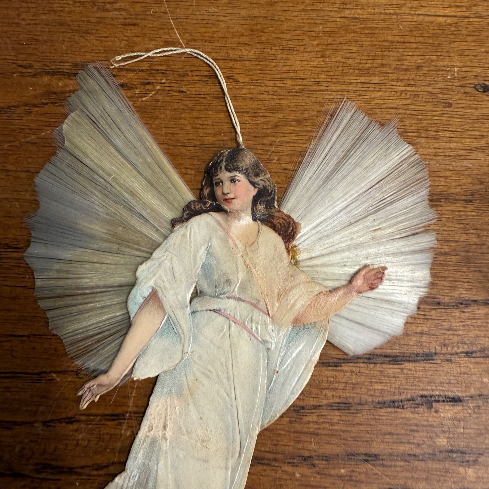 Lot Victorian Spun Cotton Ornaments Angels Christmas Xmas Decor