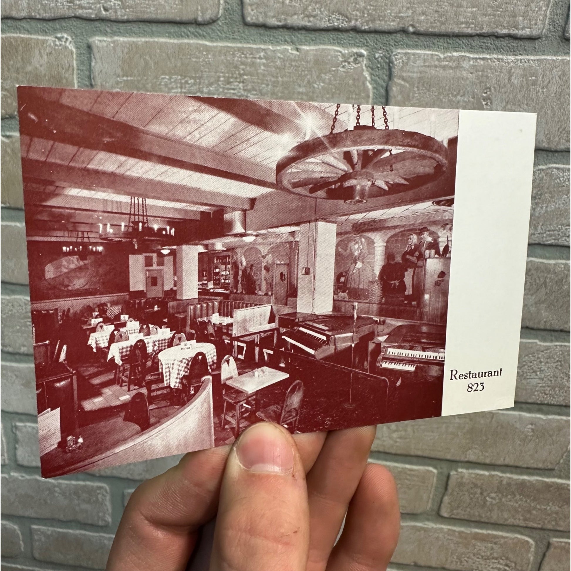 Washington DC Restaurant 823 Interior c1930s-40s Postcard