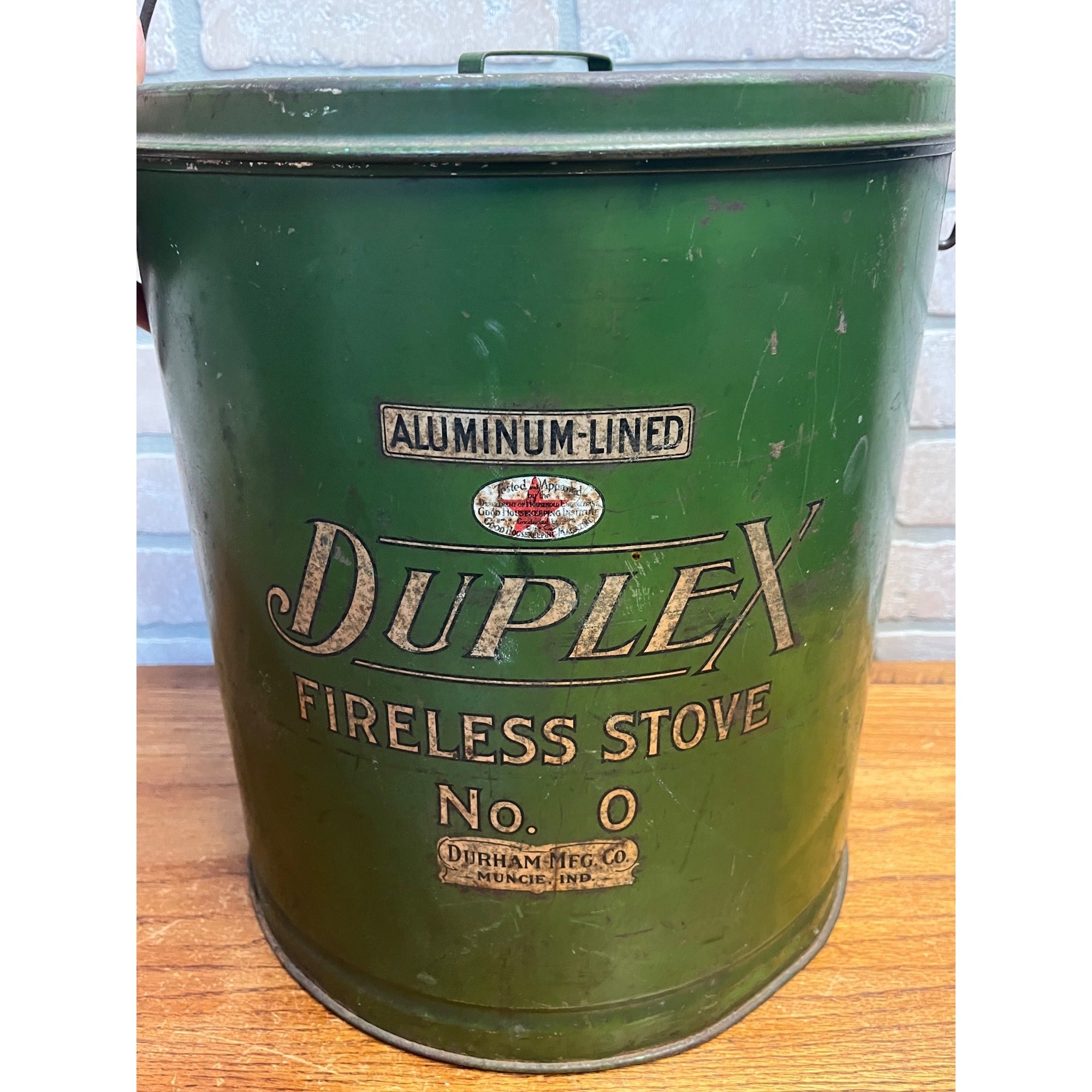 Vintage Duplex Fireless Stove No. 0 Durham Mfg Co. Muncie, Ind
