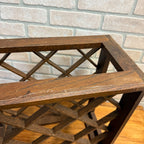 Vintage Oak Wooden Wine Rack 12-Bottle Holder Arts & Crafts / Mission Style