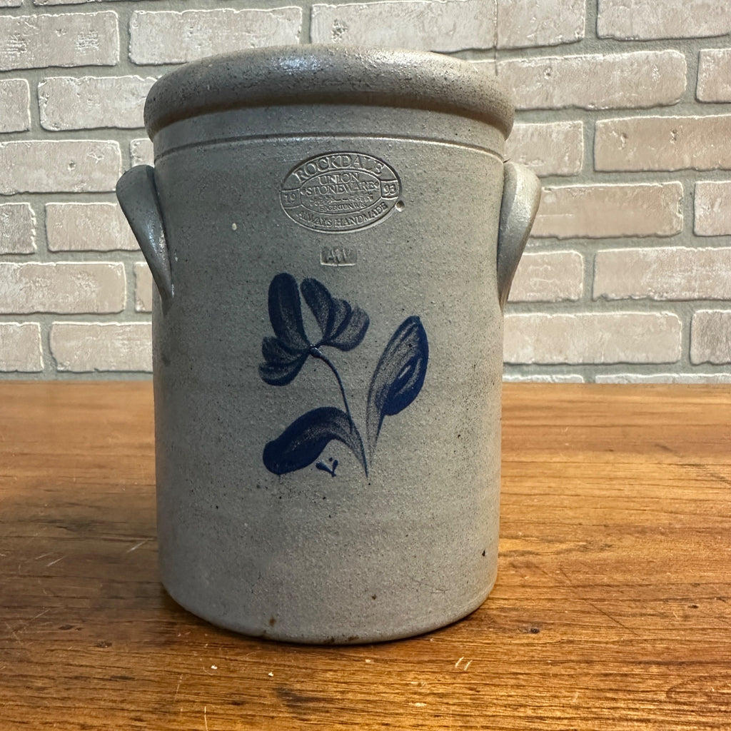 Vintage Rockdale Stoneware Crock St. Charles Illinois 1993 Edgerton Wis