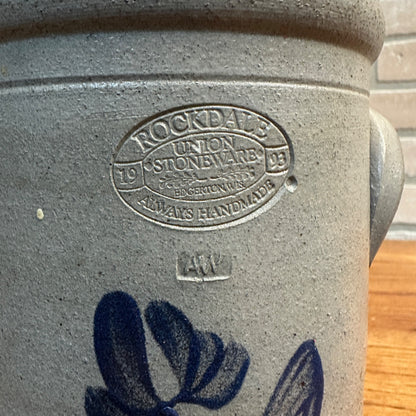 Vintage Rockdale Stoneware Crock St. Charles Illinois 1993 Edgerton Wis
