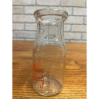Vintage Half Pint Milk Bottle Brook View Dairy Bourbonnais Illinois