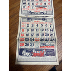 Vintage 1940 Dr. Miles Weather Calendar Alka Seltzer Advertising Podall Drug Chicago