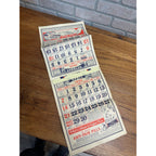 Vintage 1940 Dr. Miles Weather Calendar Alka Seltzer Advertising Podall Drug Chicago