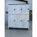 Large Vintage Primitive Farmhouse Wood Storage Cabinet Cupboard Kitchen Pantry