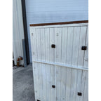 Large Vintage Primitive Farmhouse Wood Storage Cabinet Cupboard Kitchen Pantry