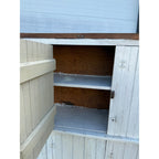 Large Vintage Primitive Farmhouse Wood Storage Cabinet Cupboard Kitchen Pantry