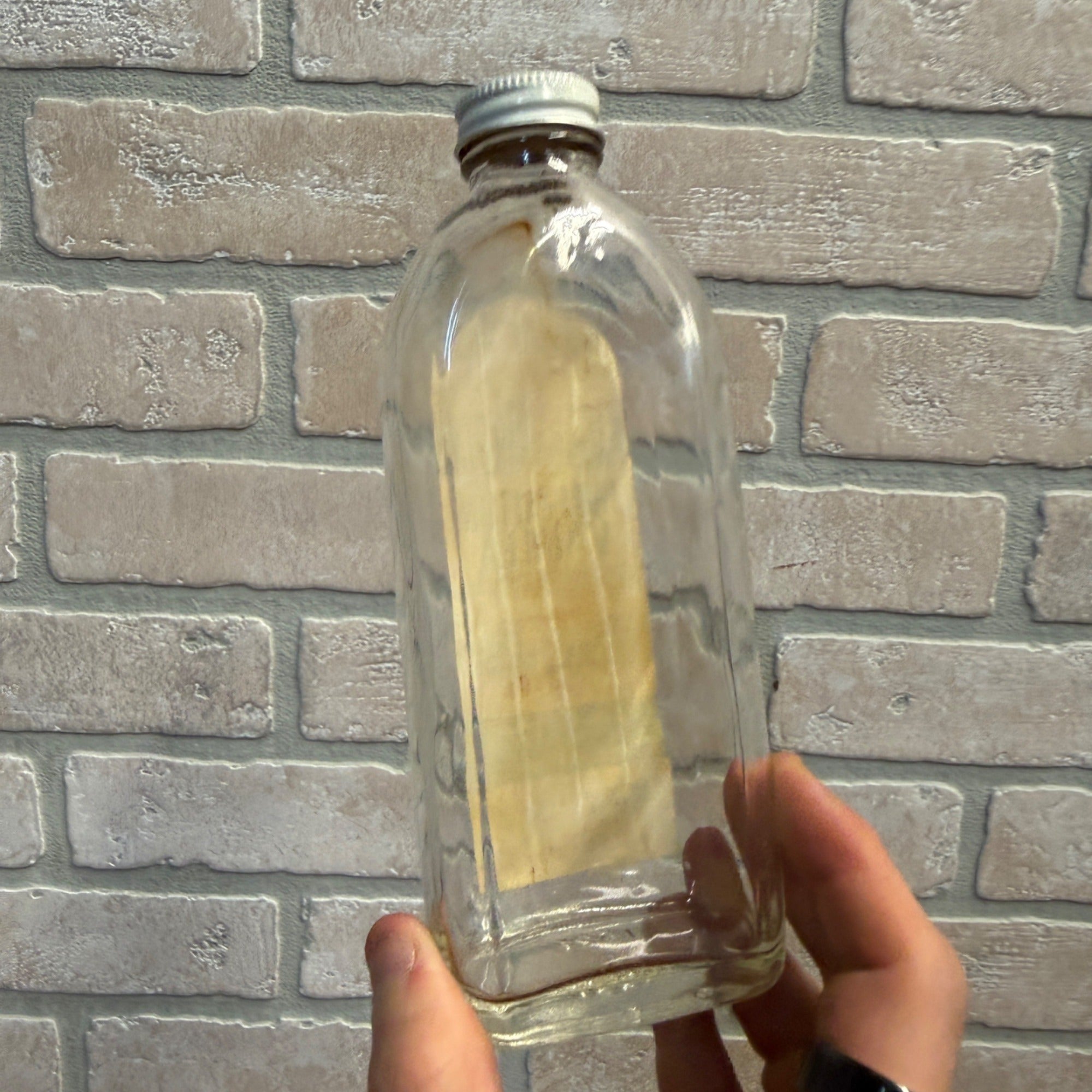 Vintage Happy Home Flavoring 8oz Imitation Vanilla Extract Bottle Kitchen Decor
