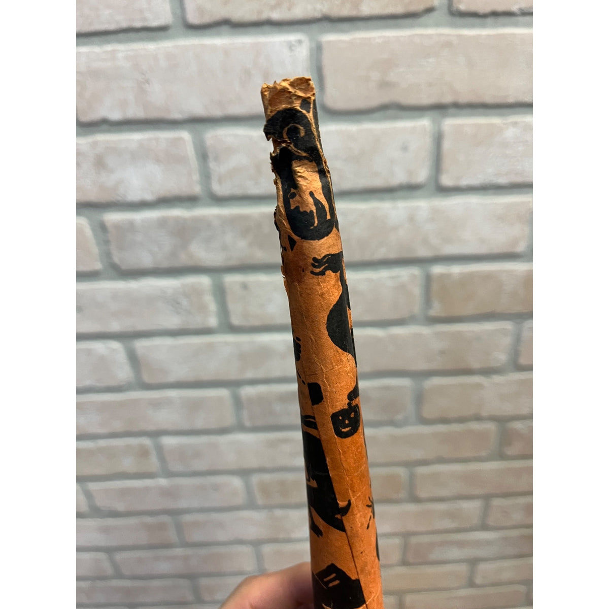 Vintage 1920s Halloween German Paper Party Horn Noisemaker Witch JOL Cat Witch