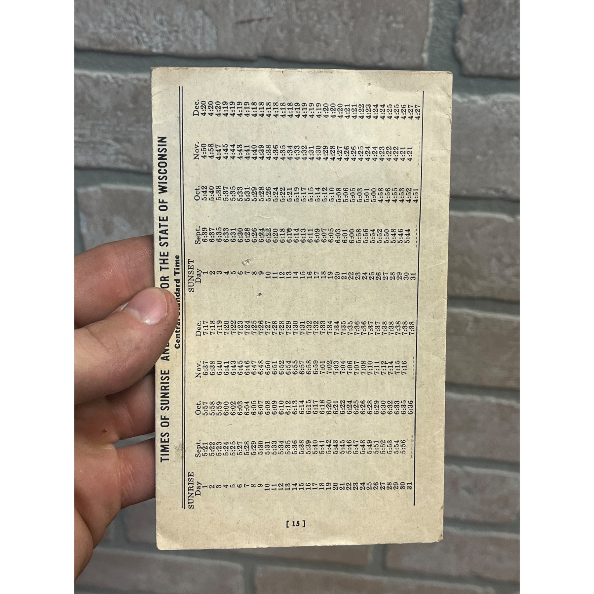 Vintage Wisconsin 1946-1947 Hunting & Trapping Laws Regulations Booklet Guide