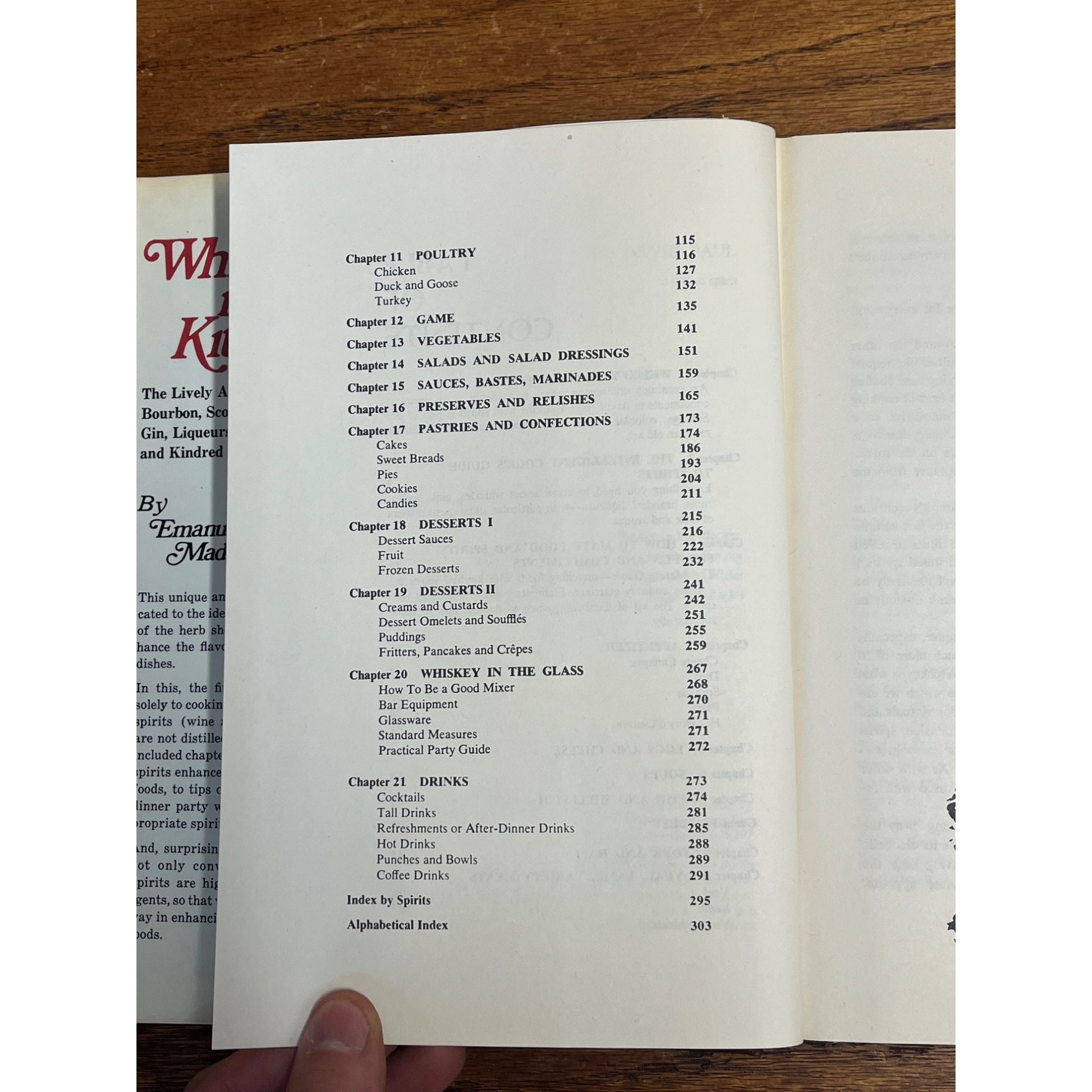 Whiskey in the Kitchen Cookbook Hardcover 1968 Emanuel & Madeline Greenberg