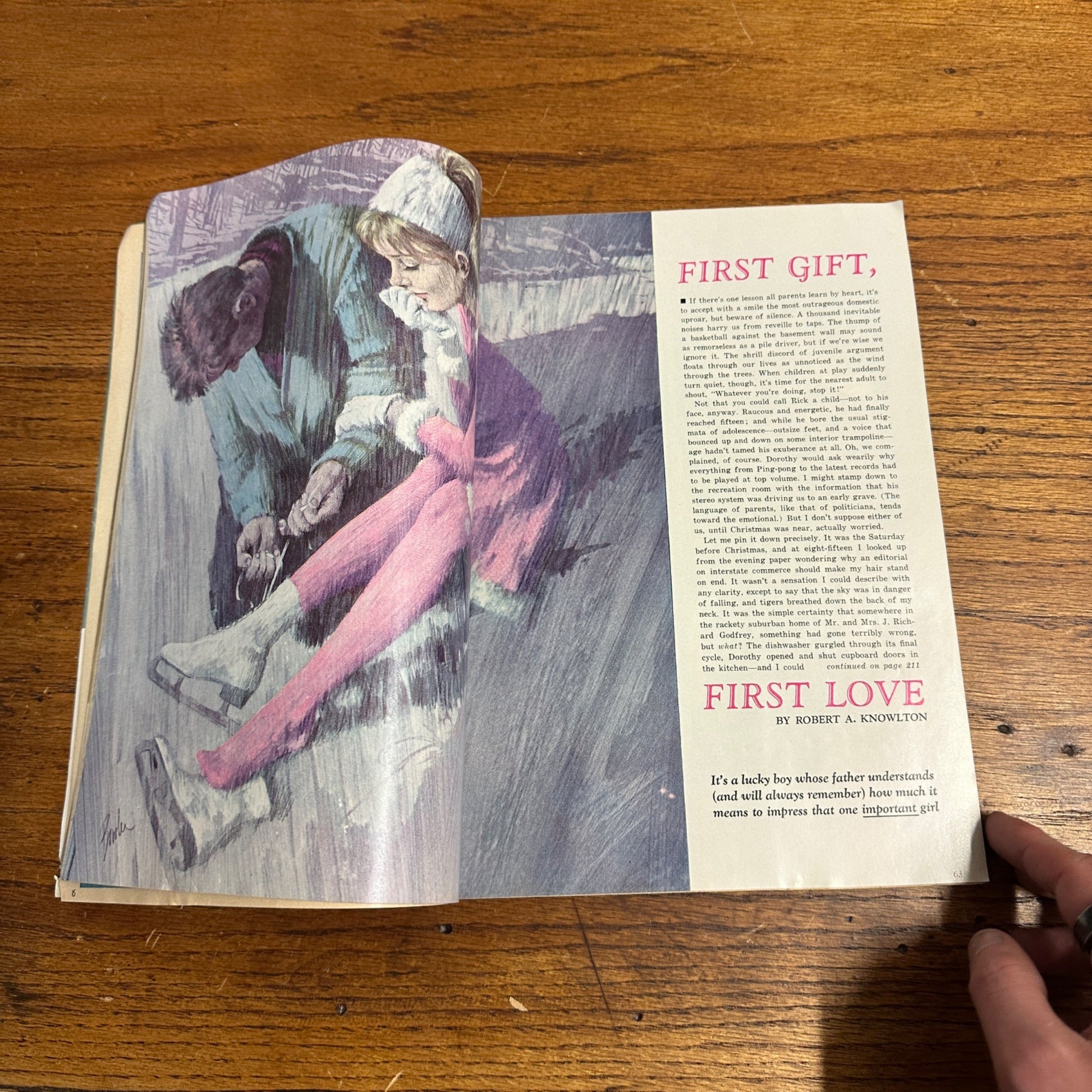 1963 DECEMBER GOOD HOUSEKEEPING MAGAZINE - Charlie Brown Stocking Book Vtg
