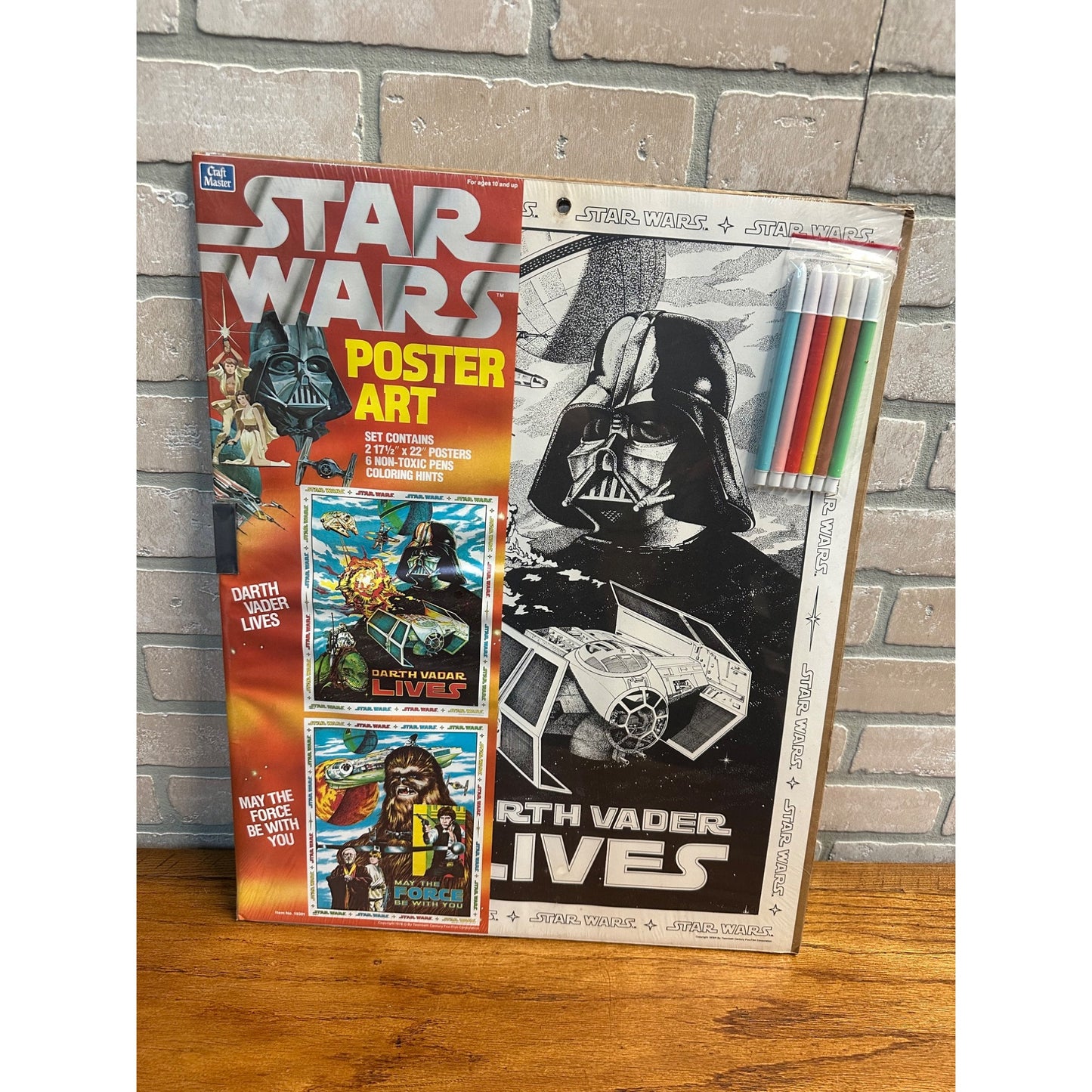 NEW NIP Vintage Star Wars 1978 Craft Master Dual Poster Art Set #19301 SEALED