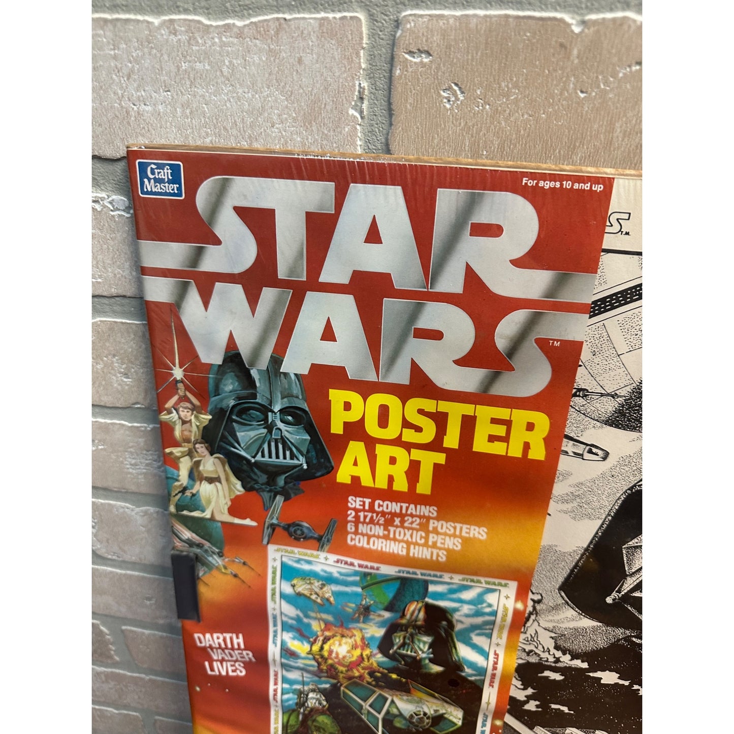 NEW NIP Vintage Star Wars 1978 Craft Master Dual Poster Art Set #19301 SEALED