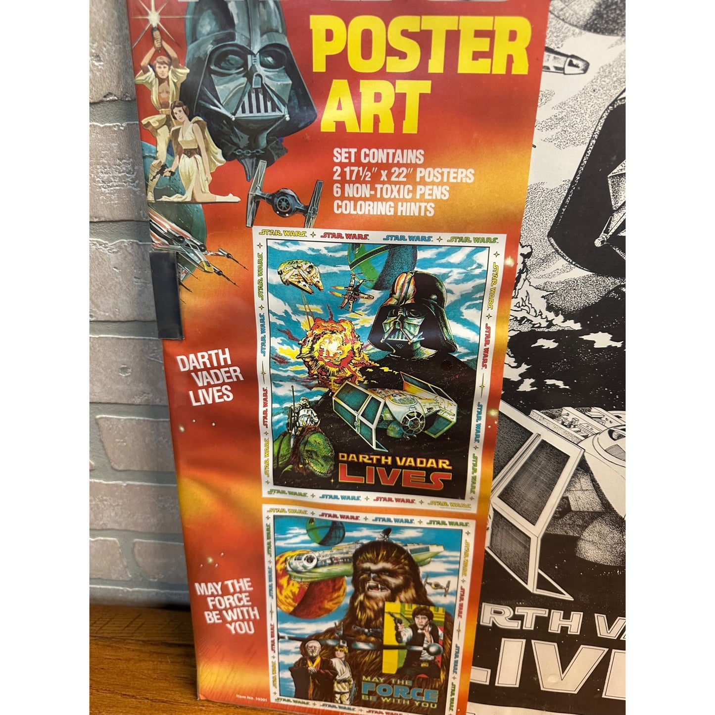 NEW NIP Vintage Star Wars 1978 Craft Master Dual Poster Art Set #19301 SEALED