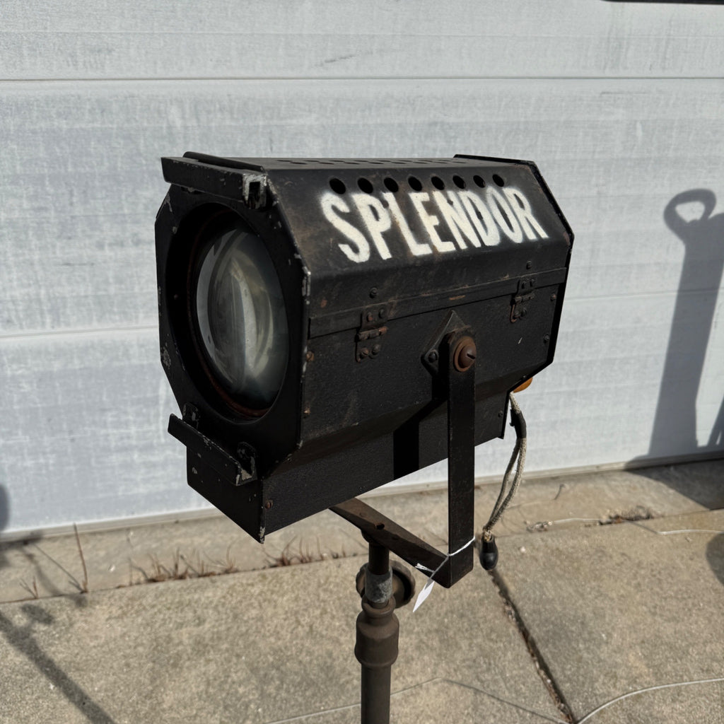 Vintage Capitol "Splendor" Industrial Art Deco Theater Spotlight Stage Lamp