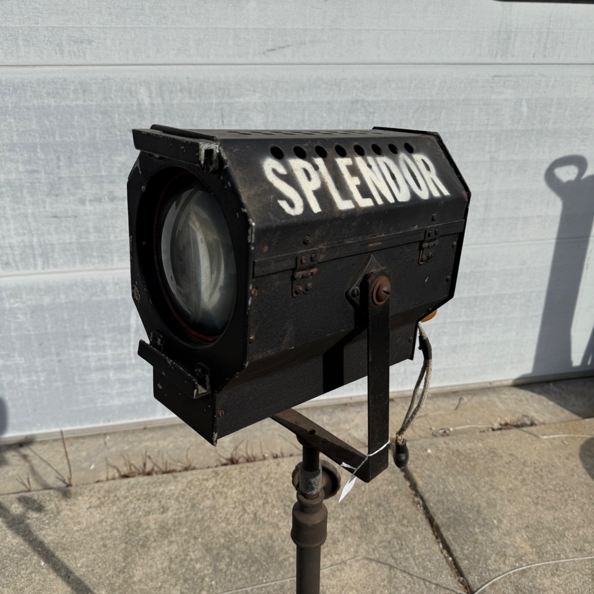 Vintage Capitol "Splendor" Industrial Art Deco Theater Spotlight Stage Lamp