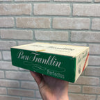 Vintage Ben Franklin Perfectos Cigars Cardboard Box Consolidated Cigar Co. NY