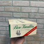 Vintage Ben Franklin Perfectos Cigars Cardboard Box Consolidated Cigar Co. NY