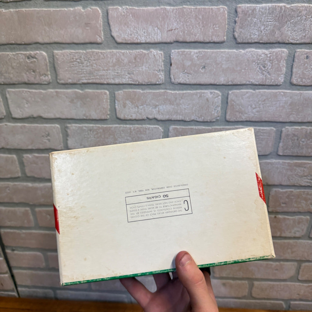 Vintage Ben Franklin Perfectos Cigars Cardboard Box Consolidated Cigar Co. NY