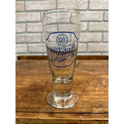 POINT SPECIAL BEER GLASS / VTG TAVERN BARWARE ADVERTISING / MAN CAVE BAR DECOR