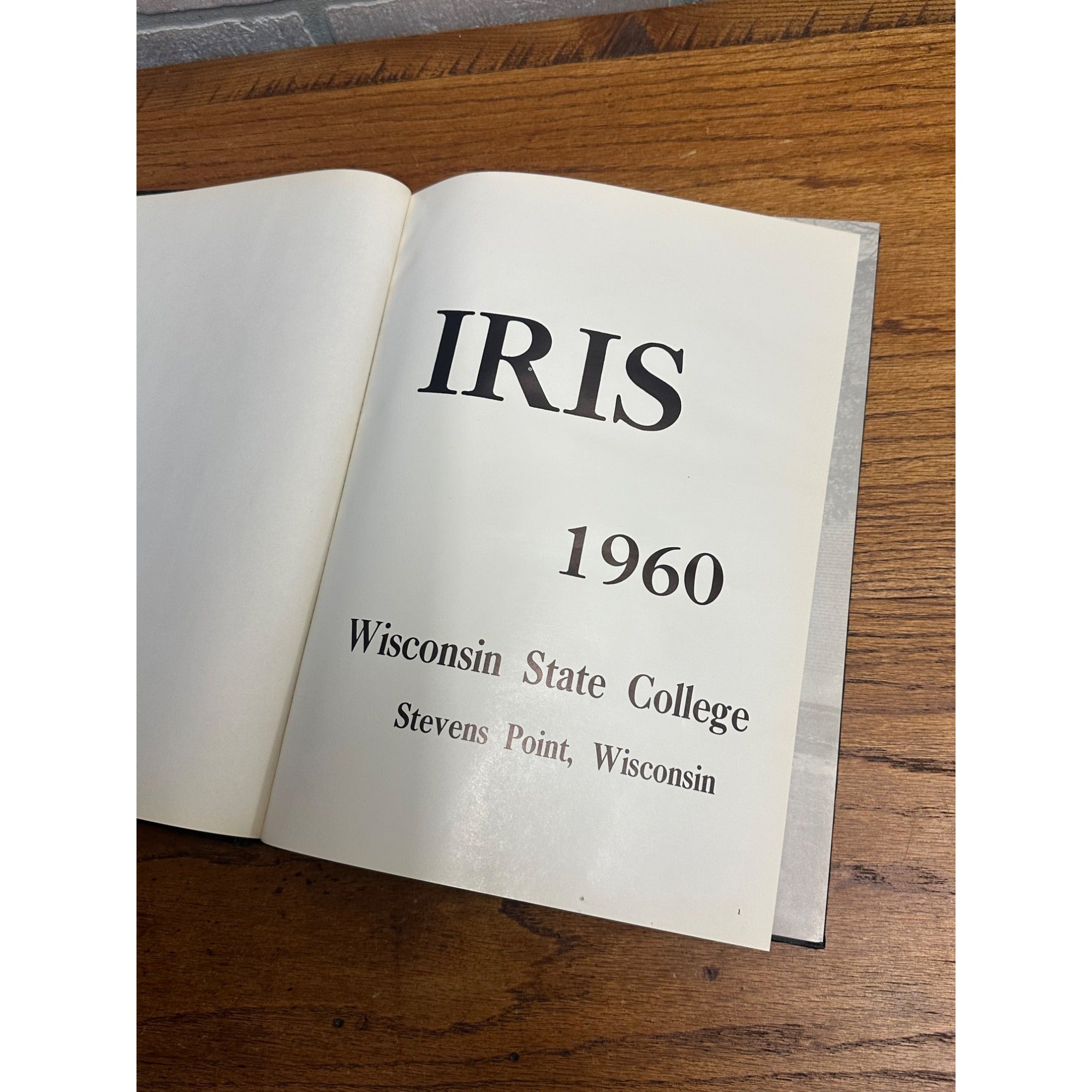 Vintage 1960 Iris Wisconsin State College Stevens Point WI Year Book University
