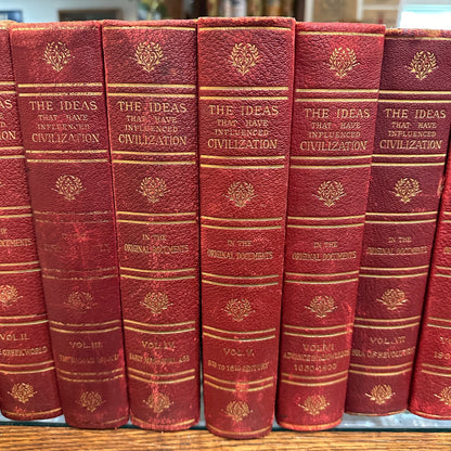 10 Vols Ideas That Influenced Civilization Karl Marx 1902 Oliver Thatcher Books