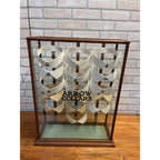 Antique Wood and Glass Mercantile Arrow Collar Store Display / Vintage Clothing / Haberdashery