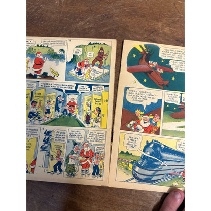 RARE BOB & BETTY AND SANTA'S WISHING WHISTLE COMIC BOOK SEARS ROEBUCK! 1941 XMAS