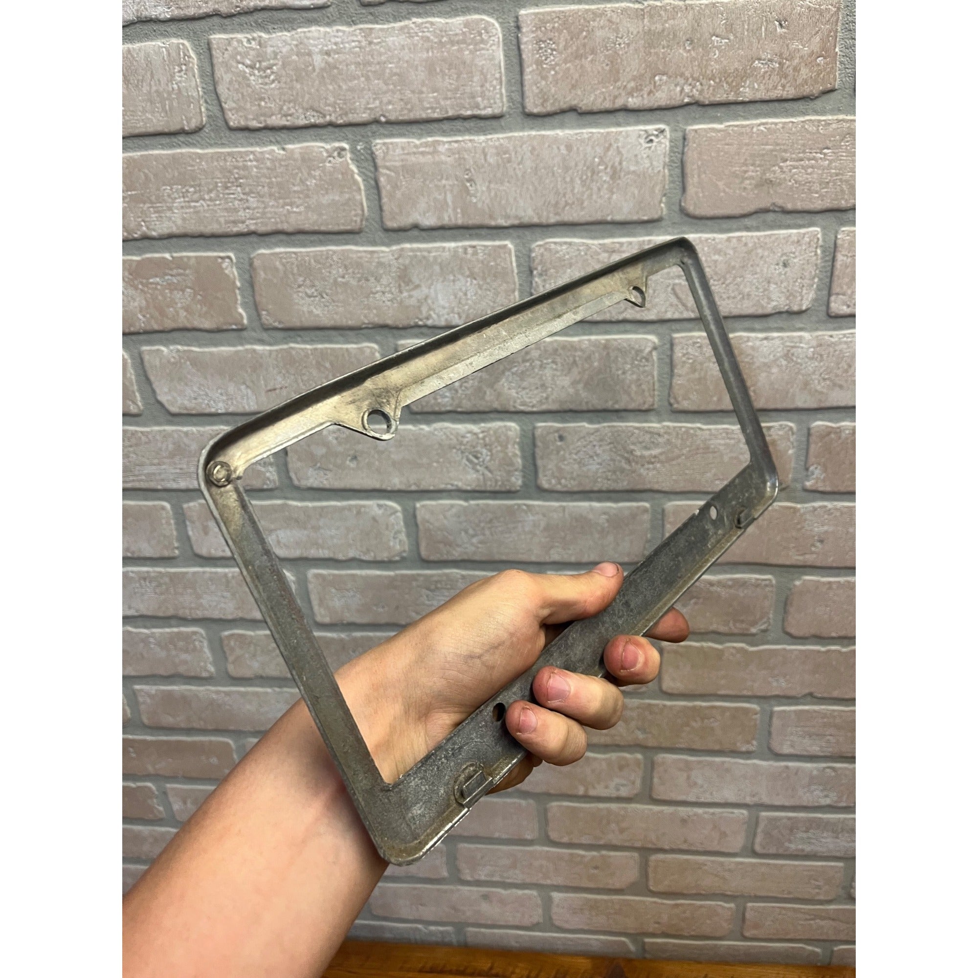 Vintage Mercedes-Benz BMW Booster Dealer License Plate Frame Westmont IL Laurel