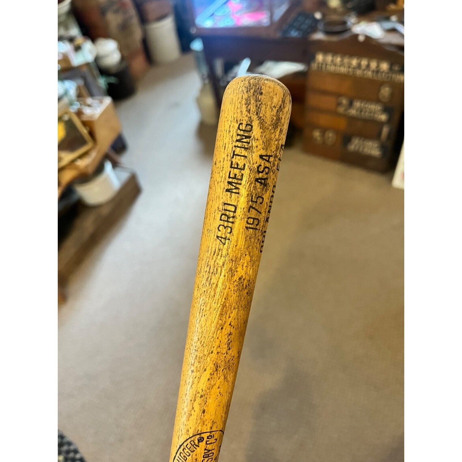 Vintage 1975 Louisville Slugger ASA Slowpitch Softball Mini Souvenir 16" Bat