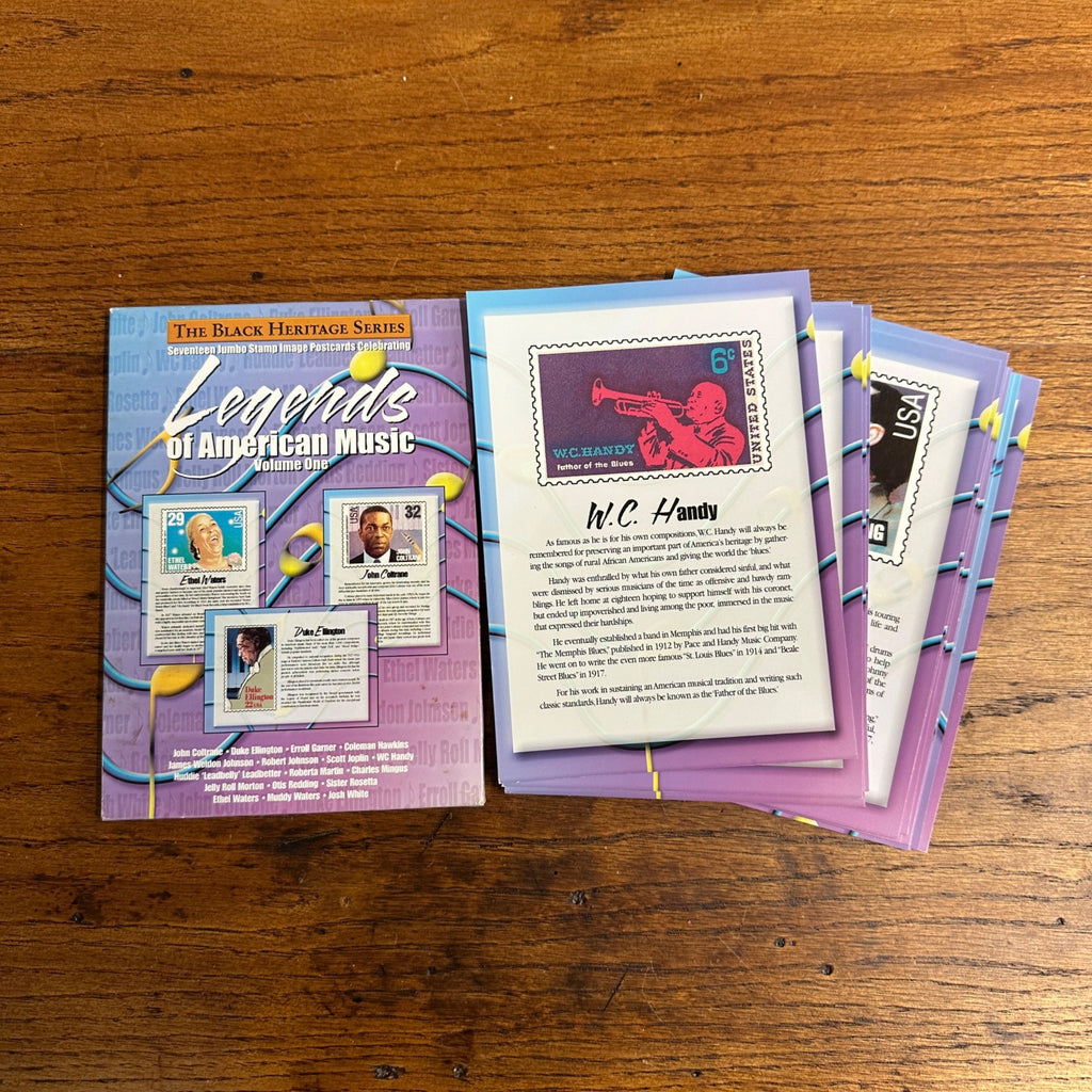 Black Heritage Series: Legends Of American Music Volume One postcards USPS Complete