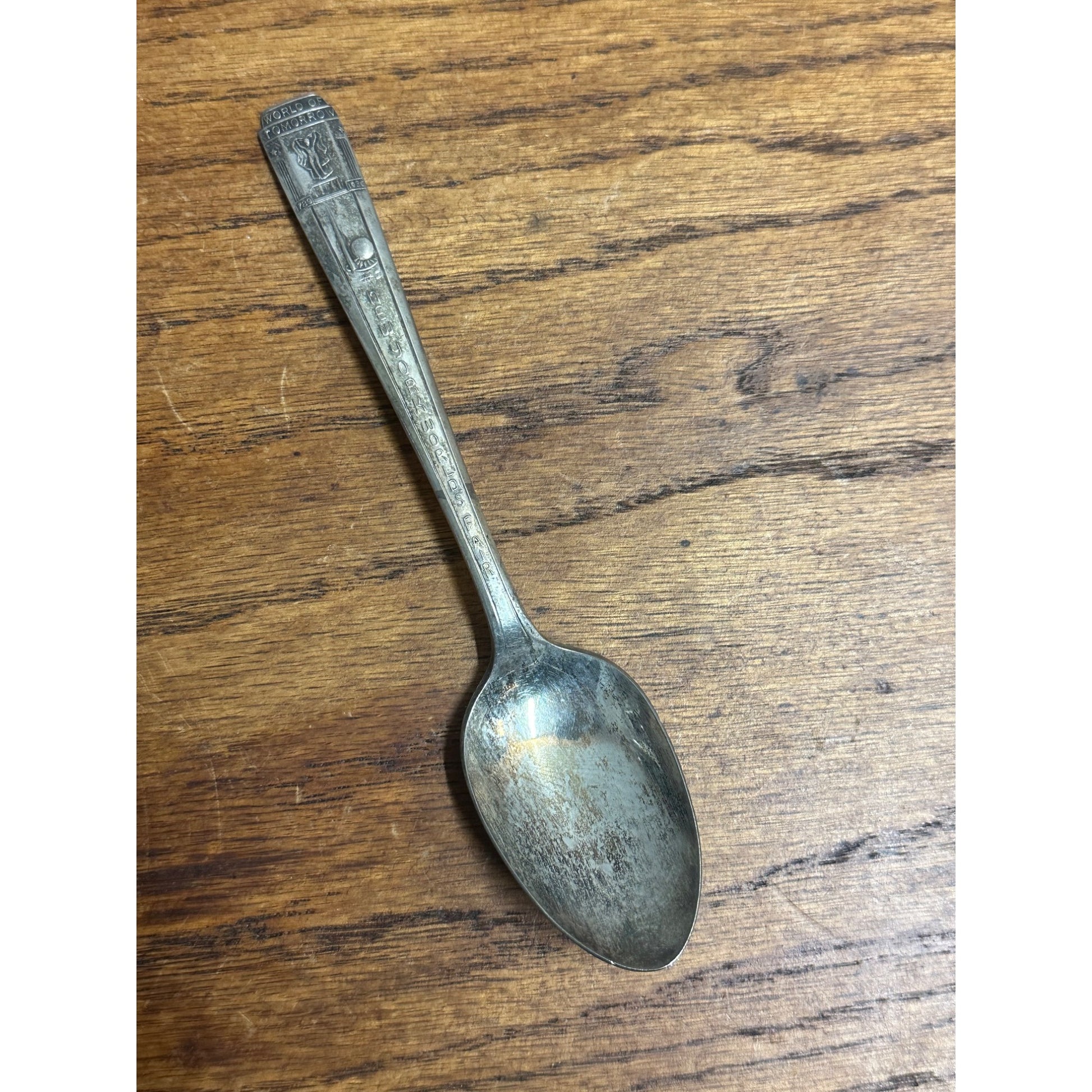 Vintage 1939 New York Worlds Fair Deerfield Sliverplate Spoon Silver Plated