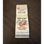 Vintage 1940s Texaco Gas Station Advertising Matchbook Hetzel Motors Waupaca Wis