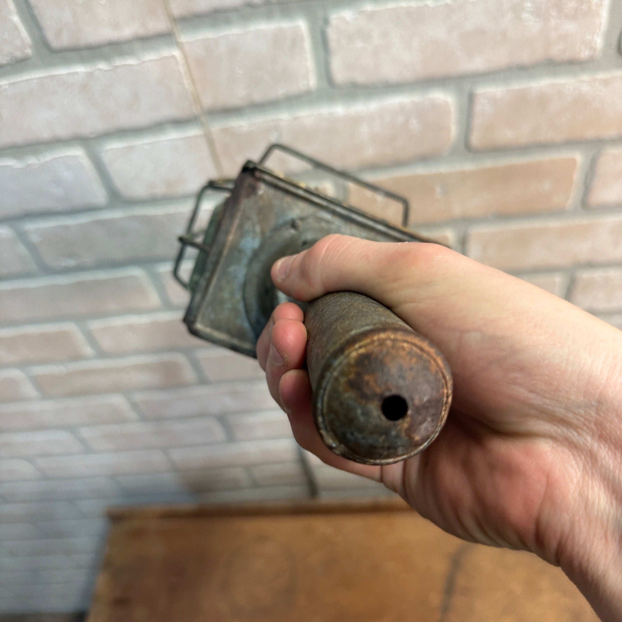 ANTIQUE PRIMITIVE BUGGY CARRIAGE FARMHOUSE TIN CANDLE LANTERN LAMP LIGHT