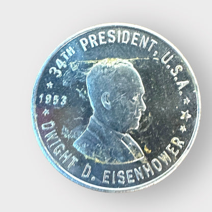 DWIGHT D. EISENHOWER - 34TH PRESIDENT - 28 MM ALUMINUM TOKEN COIN