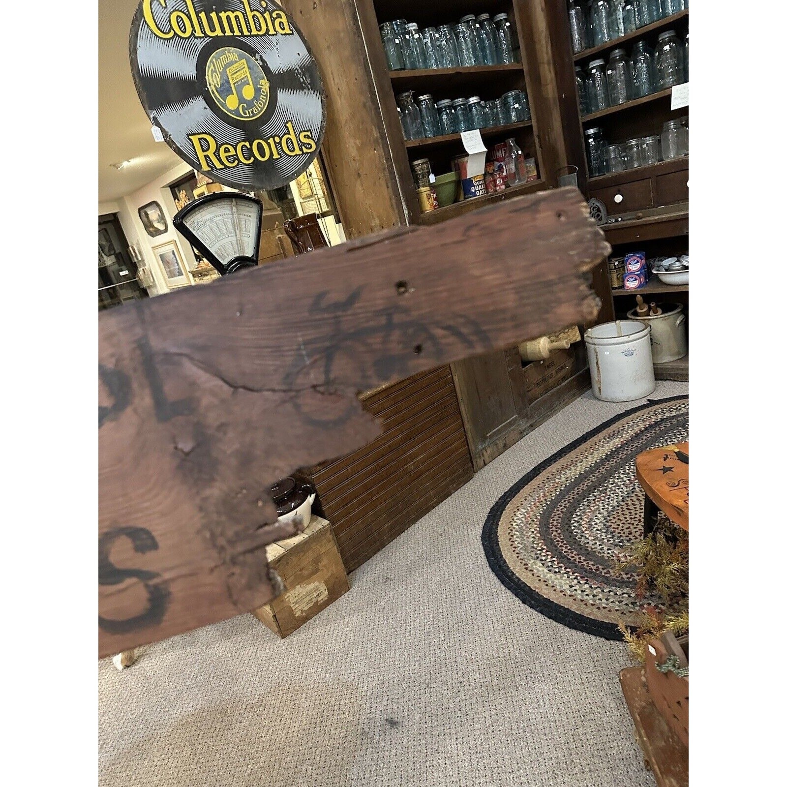 Vintage 1950s Joey's After School Bicycle Repairs Wooden Trade Advertising Sign