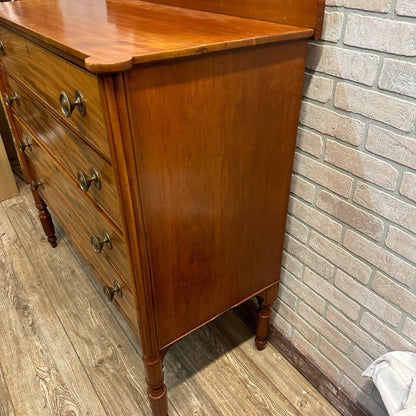 Antique Cherry Dresser w/ Mahohany Drawers American New England Vintage Four-Drawer