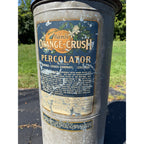 RARE Vintage Early 1900s Ward's Orange Crush Sugar Percolator General Store Sign