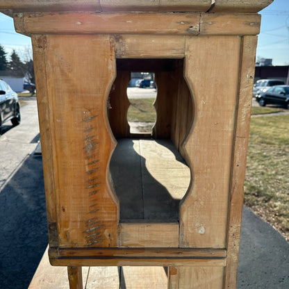 Antique Primitive Bakers Bread-Making Cabinet Cupboard