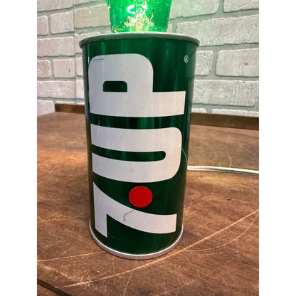 7 UP LAMP CAN LIGHT VTG 1970'S 7UP THE UNCOLA GREEN BULB RARE VHTF RETRO COOL!