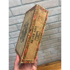 Vintage Wooden Cigar Box "Silver Ash" Advertising Ullrich Campbellsport Wisconsin
