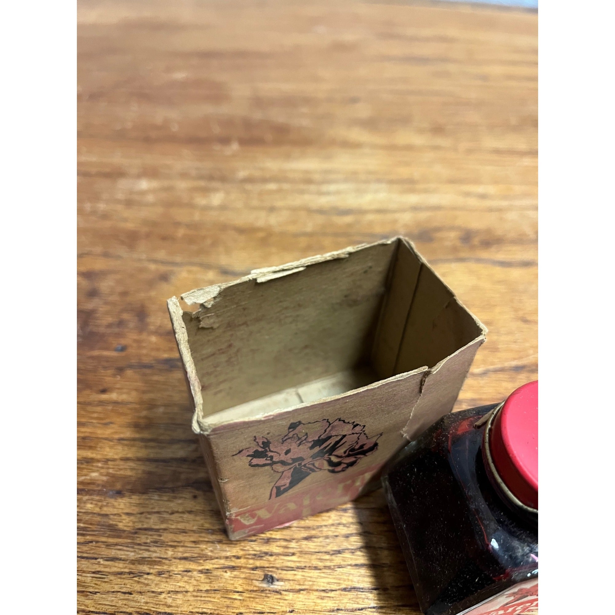 Waterman's Vintage 2 Oz Bottled Ink Carnation Red 70% Still Remains