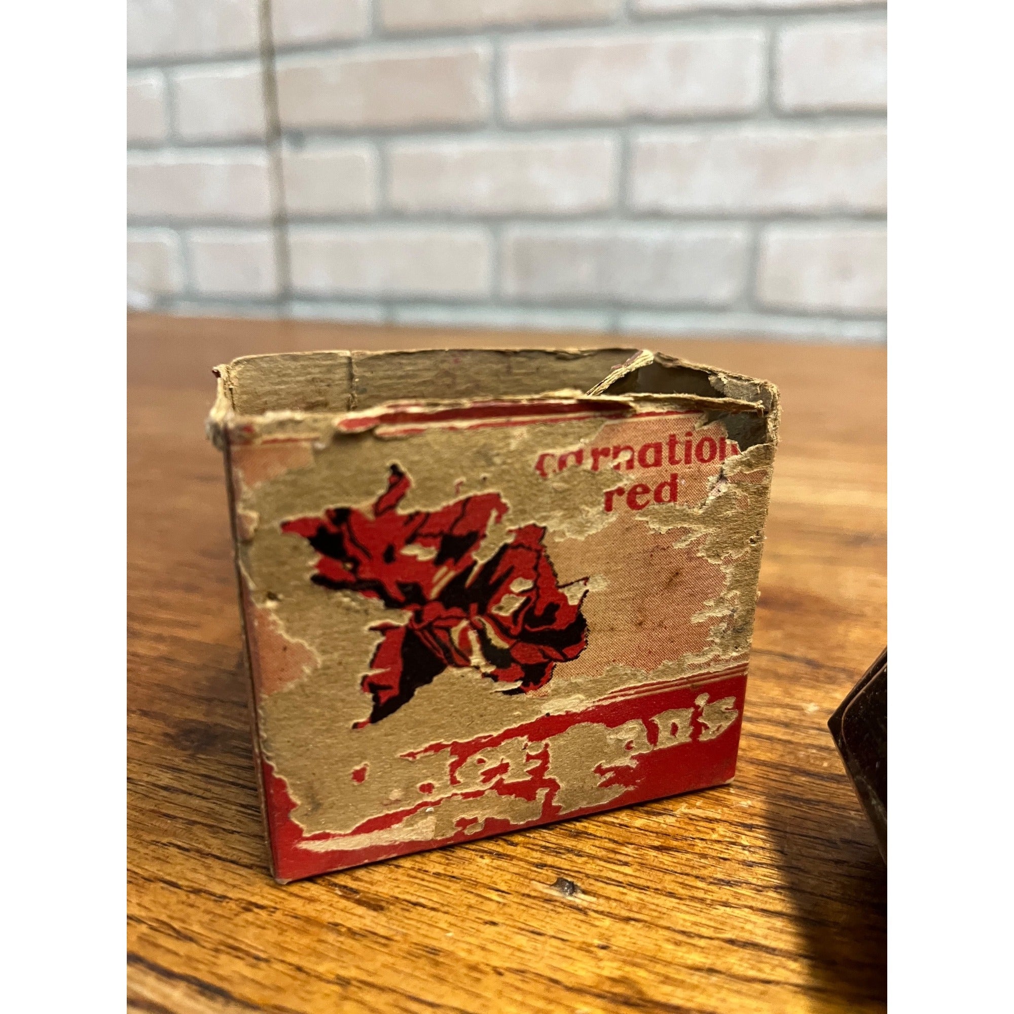 Waterman's Vintage 2 Oz Bottled Ink Carnation Red 70% Still Remains