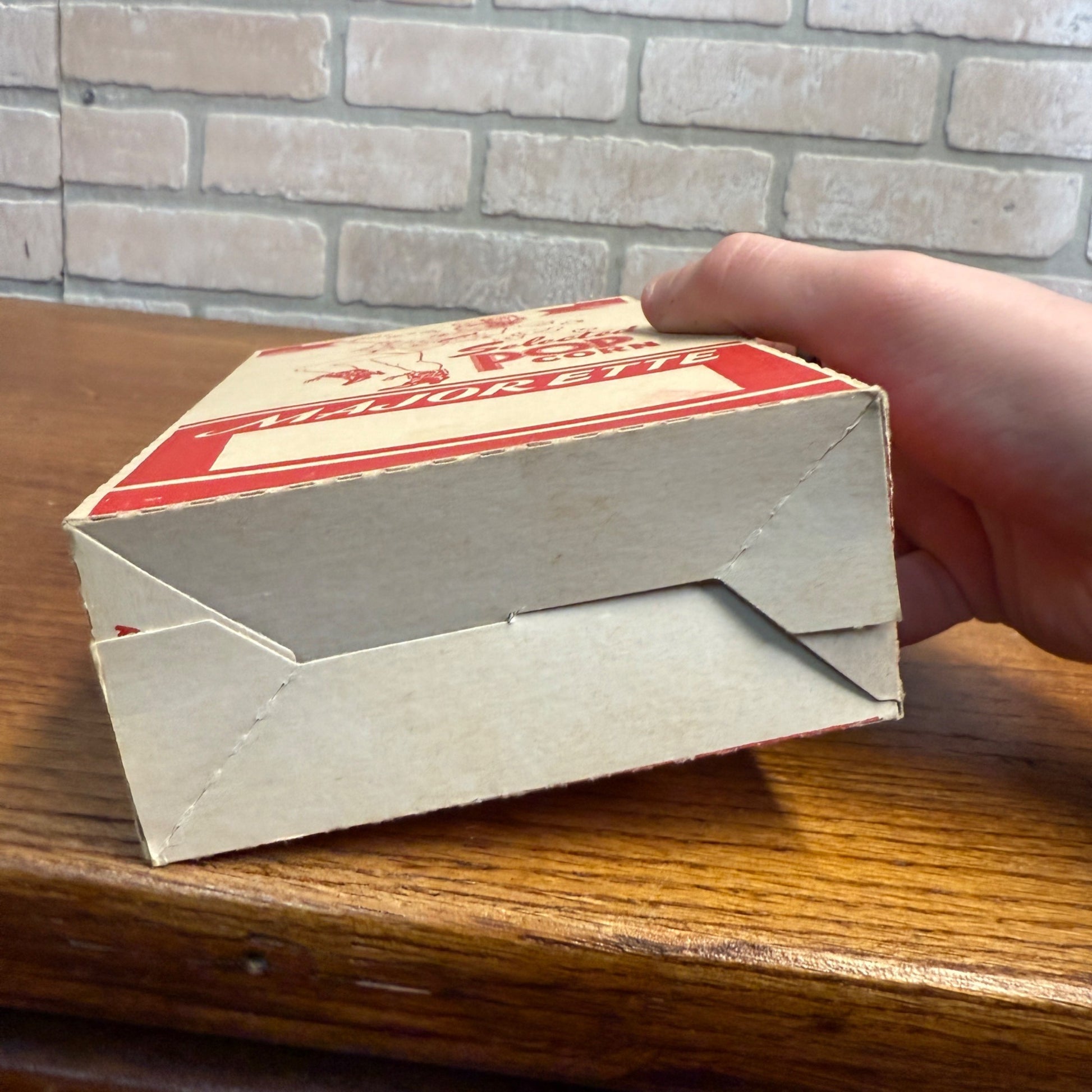 Vintage Original Movie Theatre Majorette Popcorn Box Decor