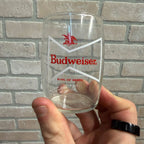 Budweiser Nickel King of Beers Beer Glass 3.25" Anheuser Busch Sample