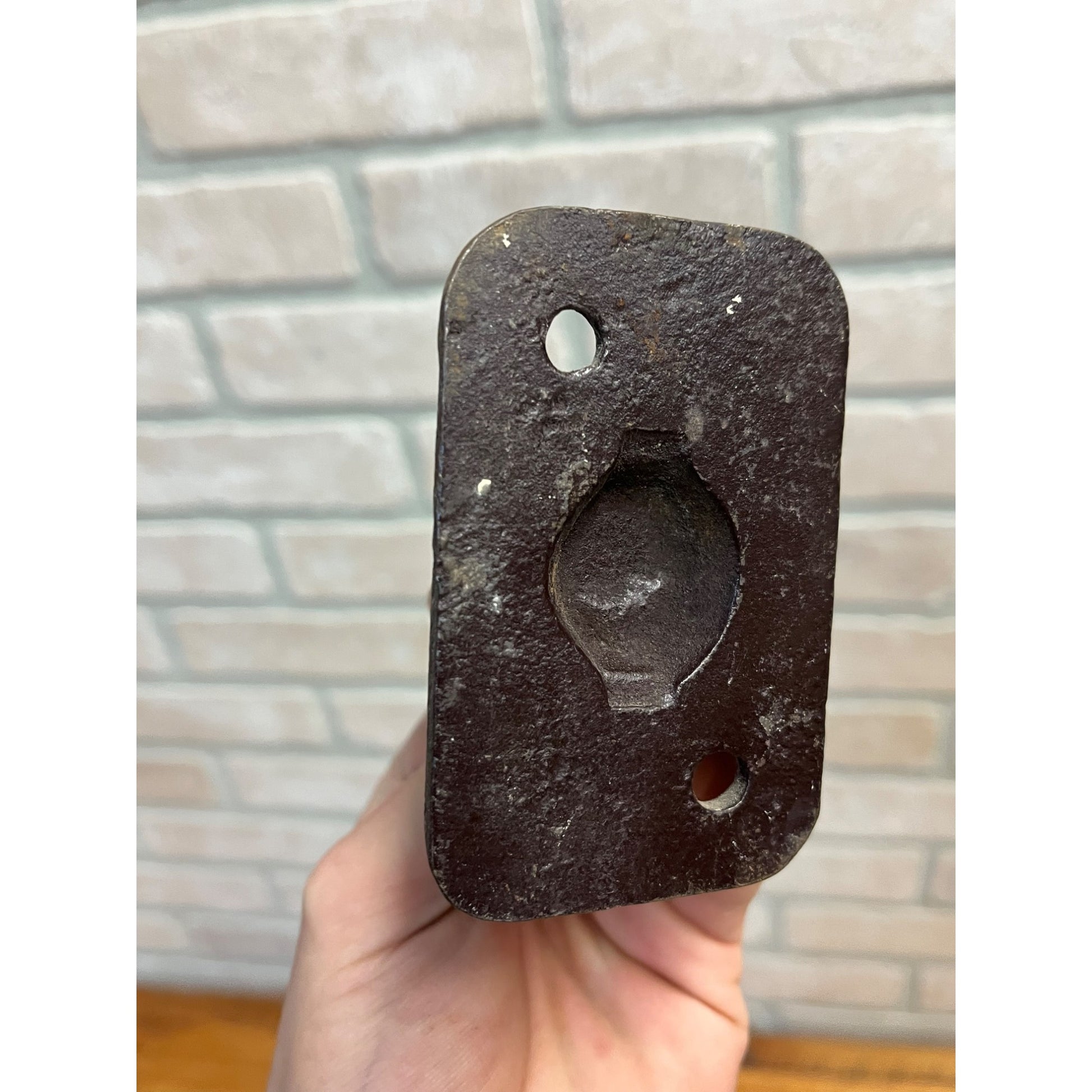 Antique 19th c. Primitive Forged or Cast Coat Barn Hooks Harness Hanger Set (3)