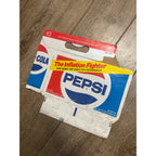 Pepsi  Cardboard Carrier Eight Pack Carton Bottle 16oz Vintage Inflation Fighter